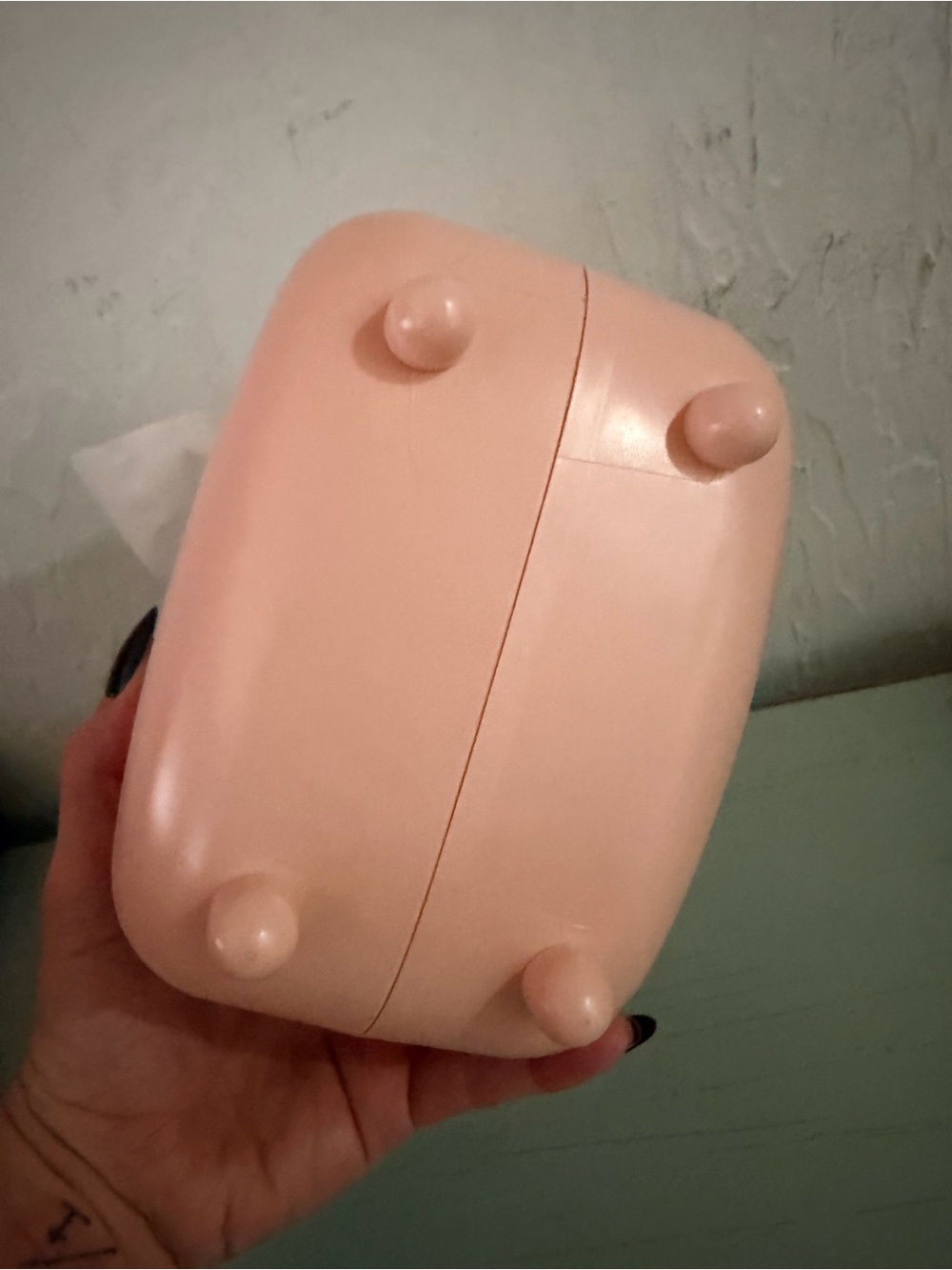 Retro Radio Tissue Box Holder Pink & Rose Gold Home Decor - Picture 3 of 8